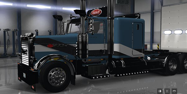 2Tone skin for the Peterbilt 389 Flat Top Sleeper 63 cab