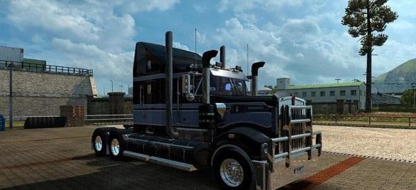 Grey HHA skin for the Kenworth T908