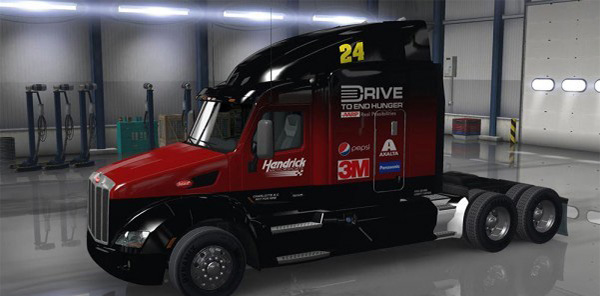 Jeff Gordon 2015 Hauler Scheme with extra logos for Peterbilt 579