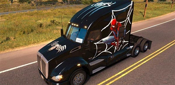 Kenworth T680 Spiderman Skin