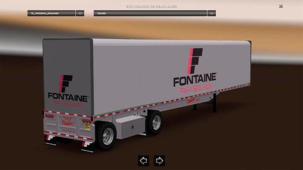 Fontaine Phantom Flatbed Trailers reworked