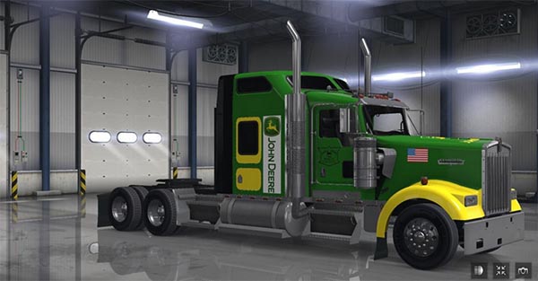 Kenworth W900 John Deere Truck Skin