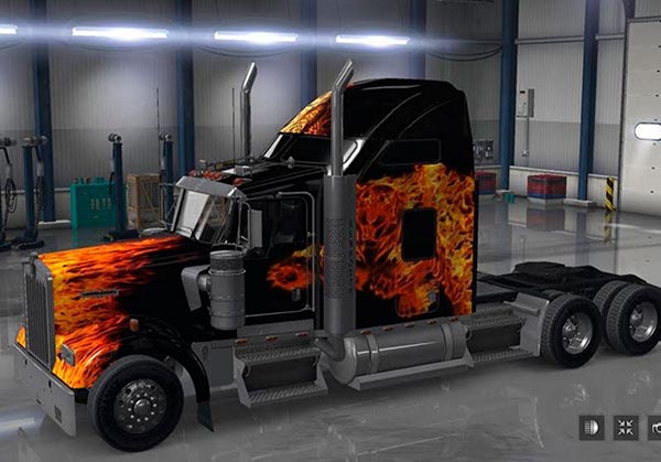 Kenworth W900 Tigers In Flames v1.0