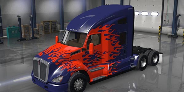 Optimus Prime Kenworth T680 Truck metallic