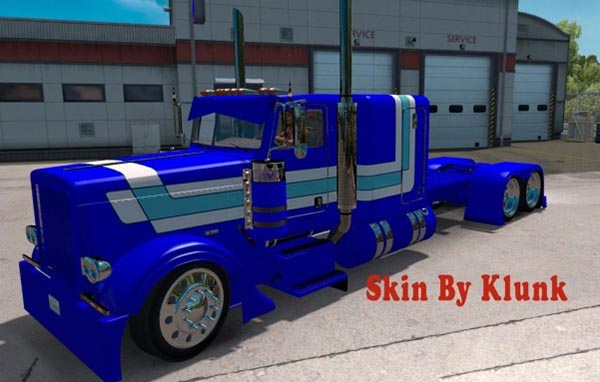 Peterbilt 389 Blue Skin